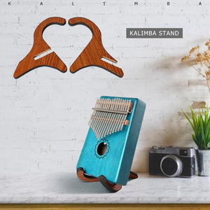 Portable Wooden Kalimba Holder Stand Collapsible Stand Rack for Kalimba Thumb Piano Accessories