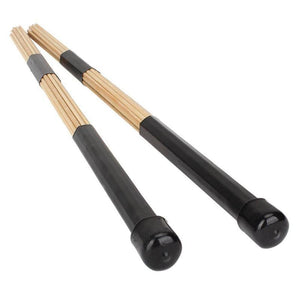 1 Pair 15.7" 40cm High Quality Bamboo Black drum Jazz Drum Brushes Drum Sticks Bamboo Black accessories Parts Dropshipping