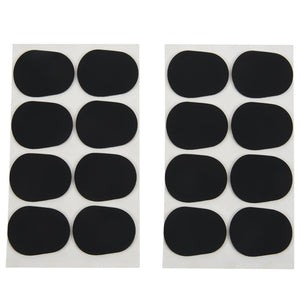 16pcs Alto/tenor Sax Clarinet Mouthpiece Patches Pads Cushions, 0.8mm Black, 16 Pack